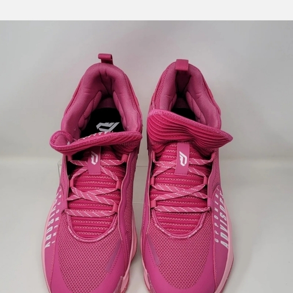Adidas Dame 7 SM EXTPLY Basketball Sneaker Pink Blast Men’s Size 19 GW7909 New - Picture 9 of 12